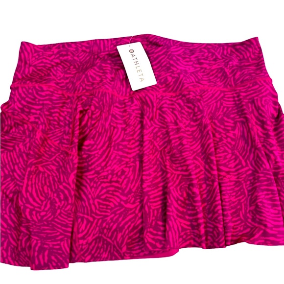 ATHLETA Ace Magenta Printed 13.5" Tennis Skort 3X NWT - Picture 2 of 11